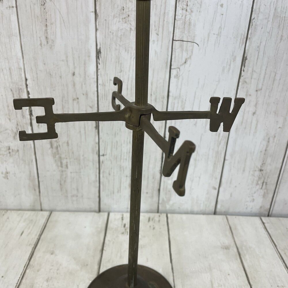 VTG 1981 Seymour Mann Brass Tabletop Weathervane Horse Trotting Equestrian 16.5” - Picture 3 of 9